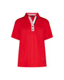 Maglia polo in viscosa ROSSO DORABELLA XL