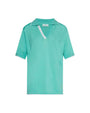 Maglia polo in viscosa VERDE DORABELLA XL