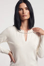 Maglia scollo a V con dettagli girocollo DORABELLA