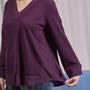 Maglia scollo a V con spacchi e inserti VINO IRONICA