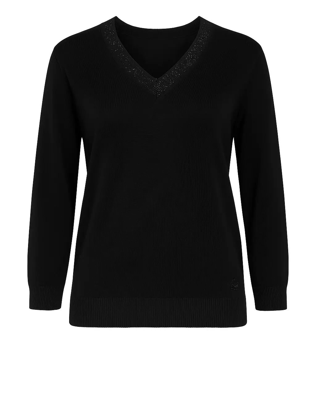 Maglia scollo a "V" con applicazioni DORABELLA PIU'