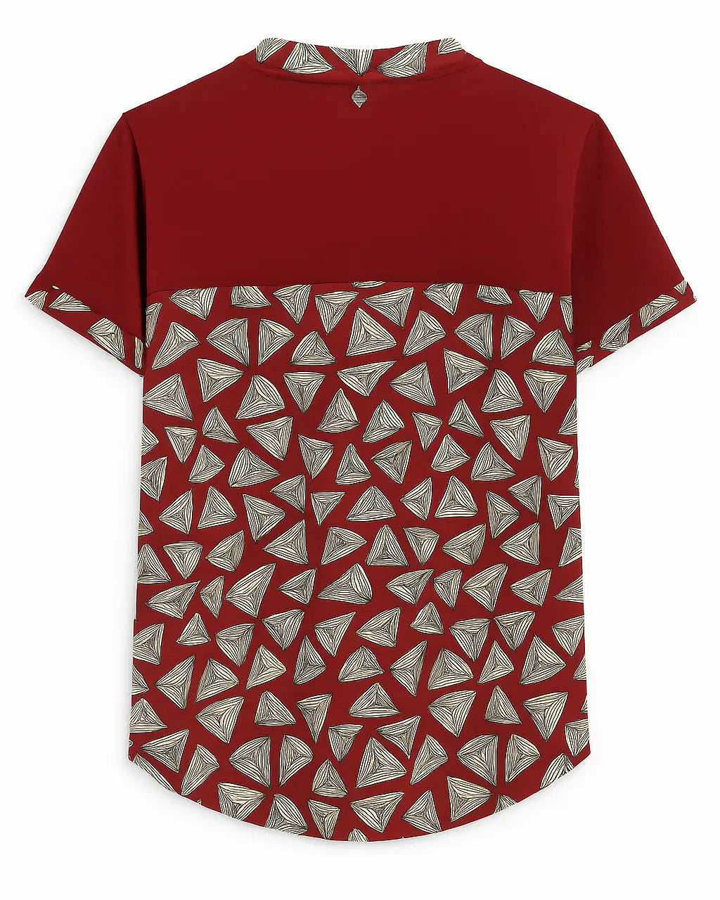 Maglia scollo a "V" con profili fantasia e bottoni DORABELLA PIU'