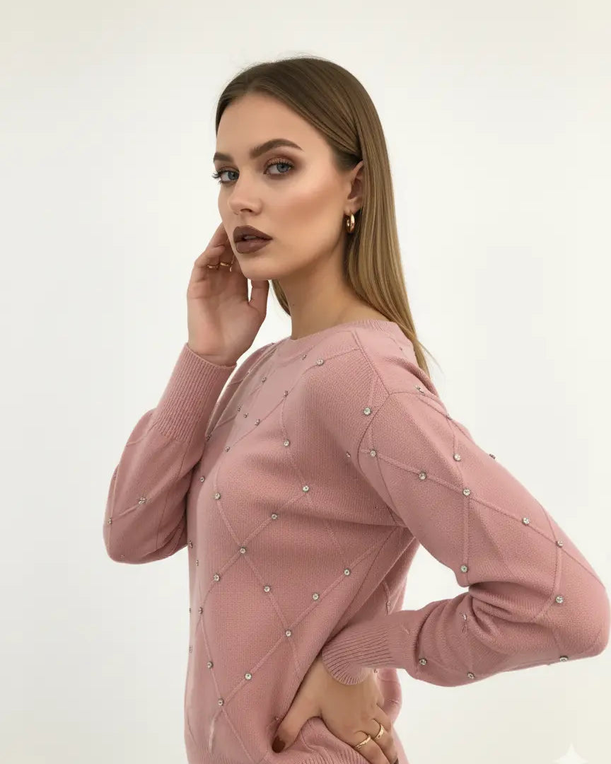 Maglia scollo a barca con applicazioni DORABELLA