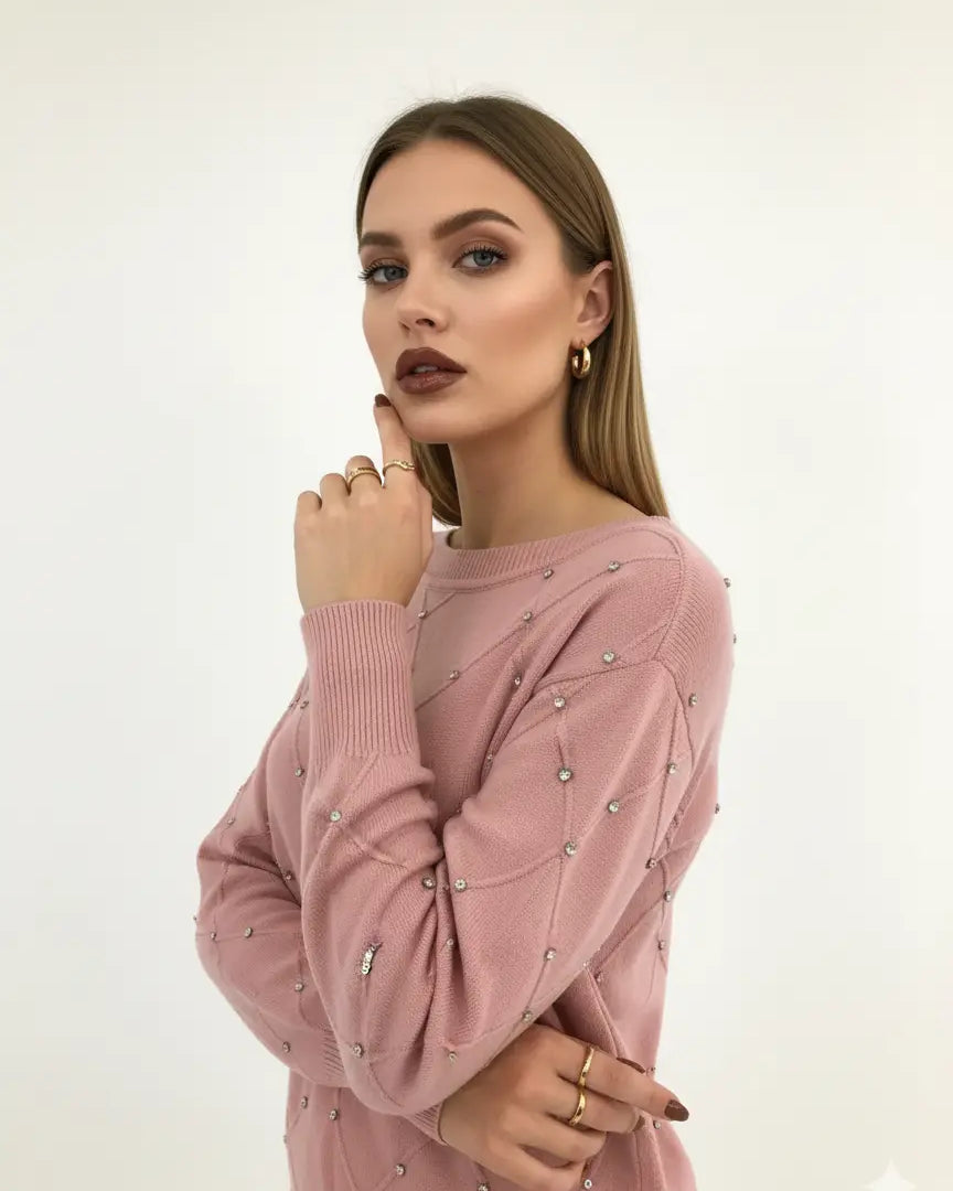 Maglia scollo a barca con applicazioni DORABELLA