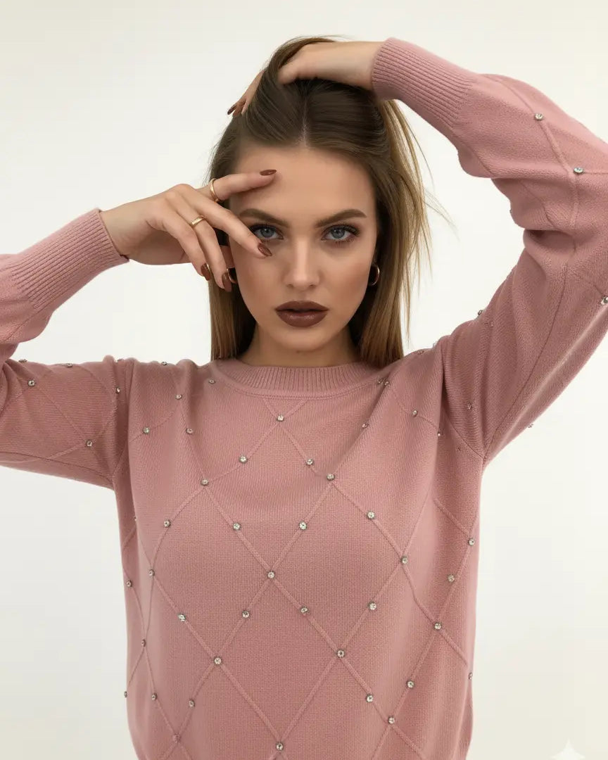 Maglia scollo a barca con applicazioni DORABELLA