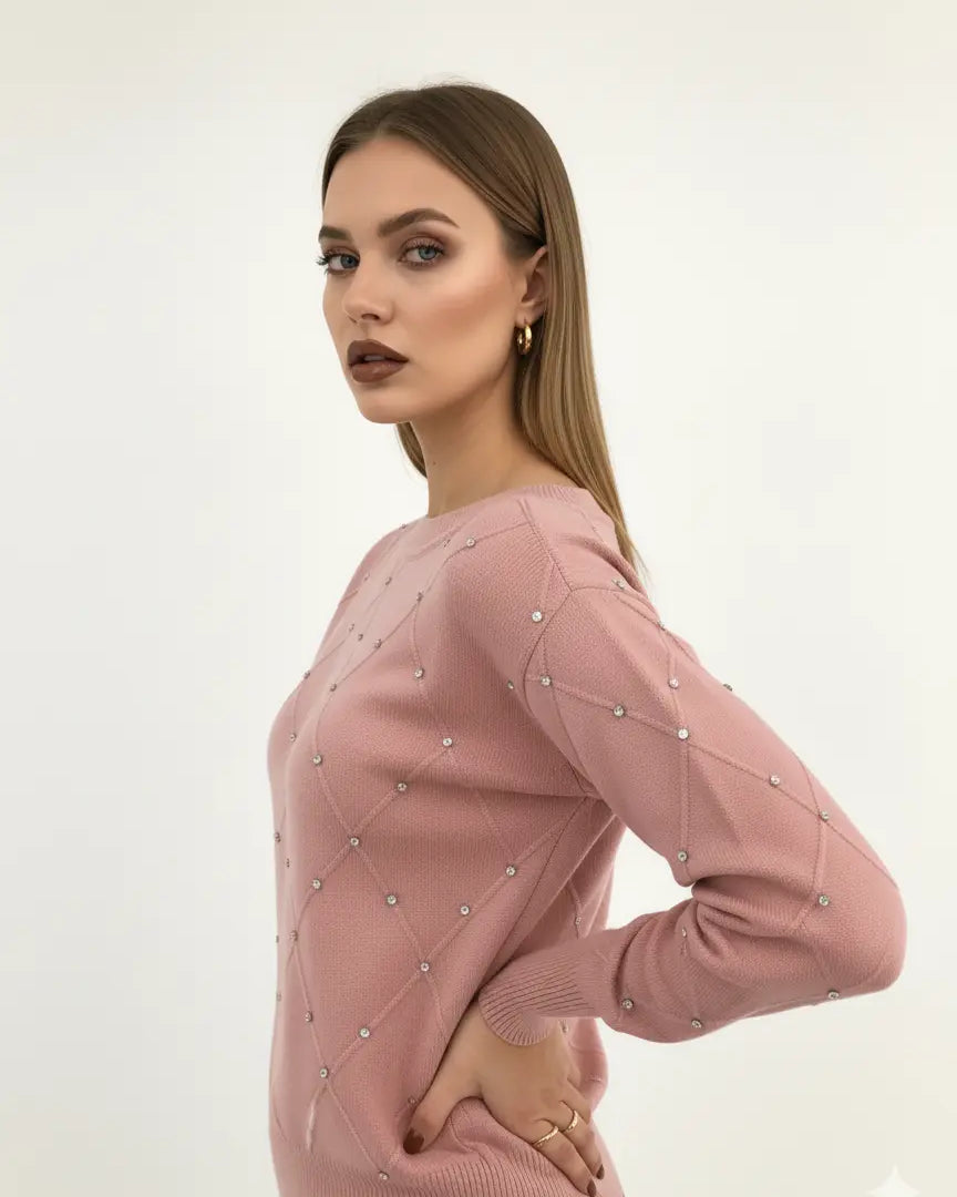 Maglia scollo a barca con applicazioni DORABELLA