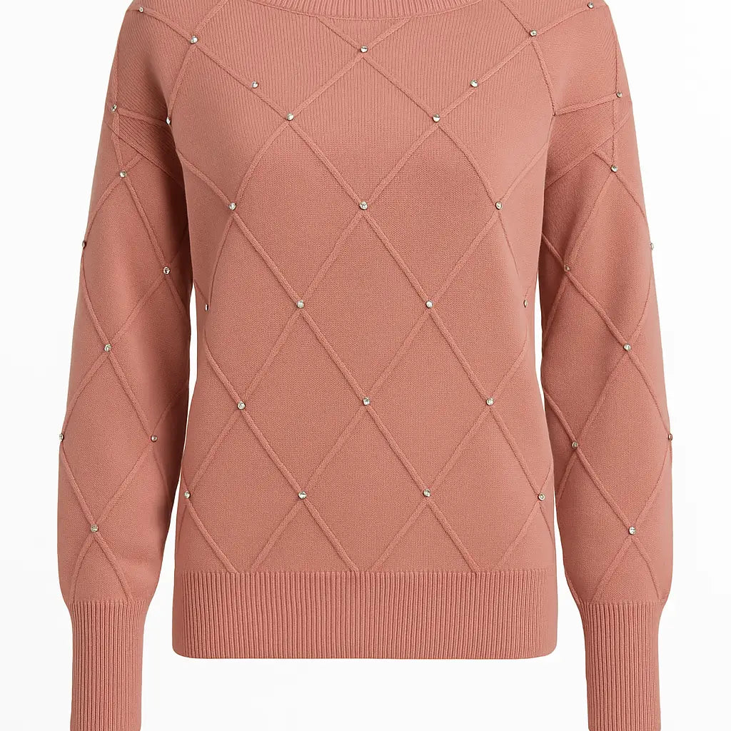 Maglia scollo a barca con applicazioni DORABELLA