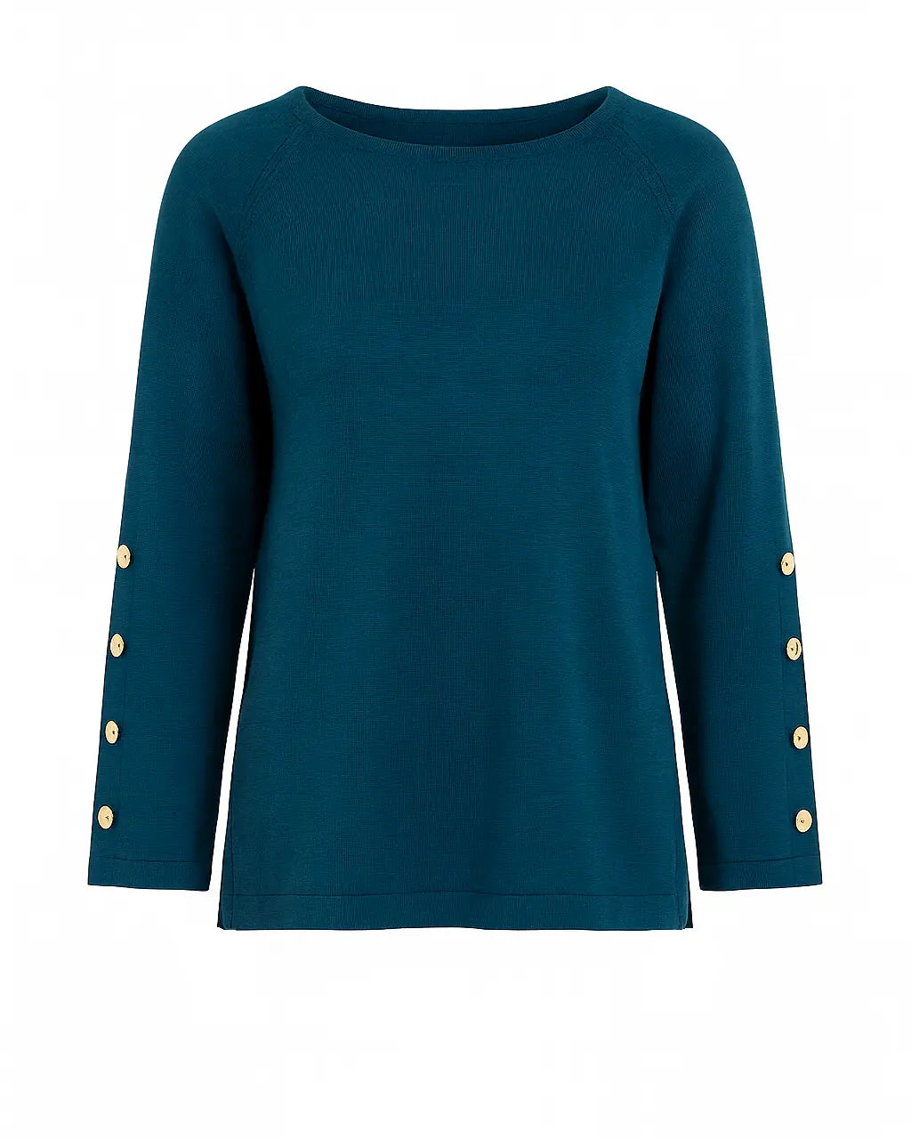 Maglia scollo a barca con bottoni decorativi DORABELLA PIU'