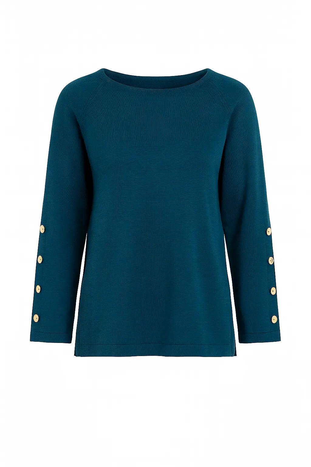Maglia scollo a barca con bottoni decorativi DORABELLA PIU'