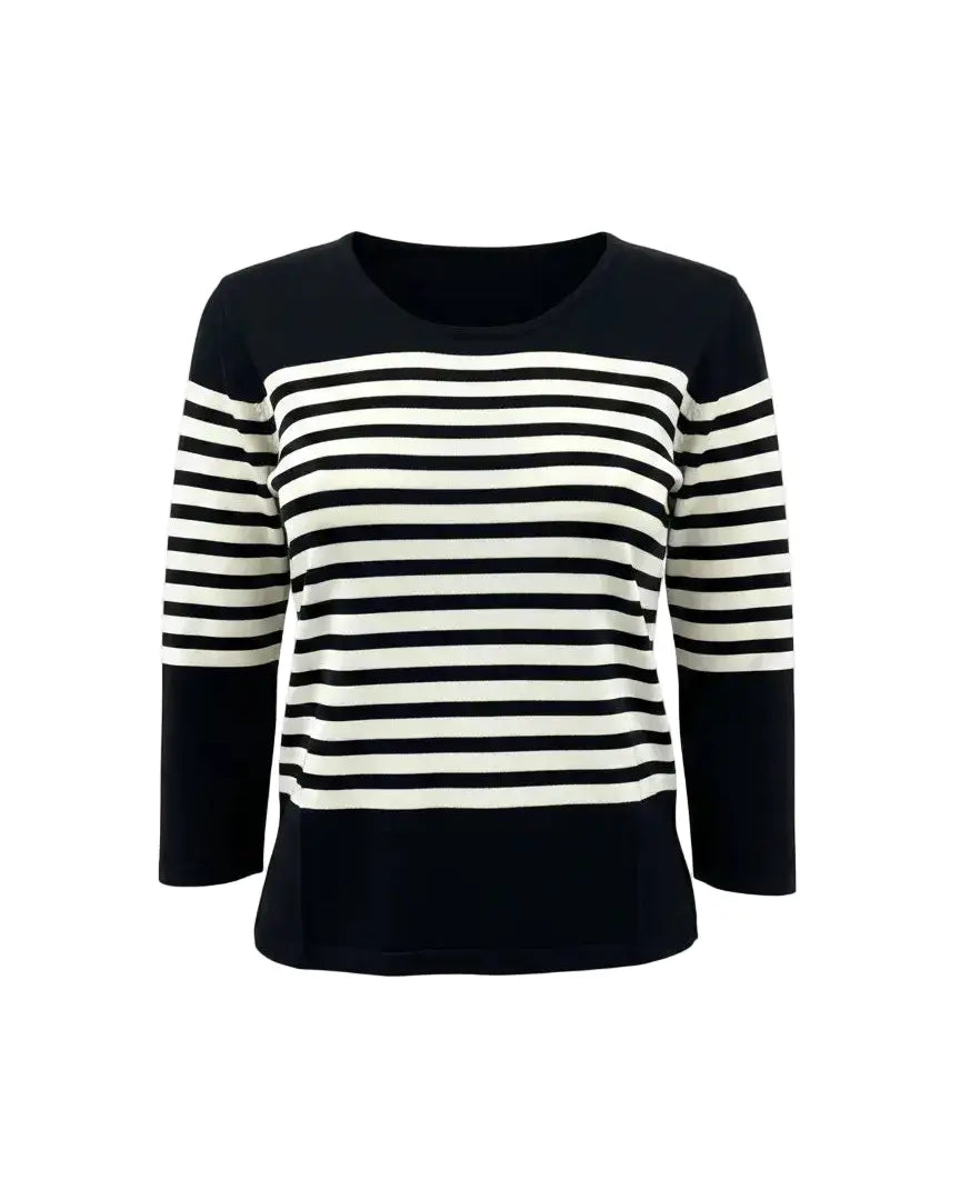 Maglia scollo madonna a righe DORABELLA PIU'
