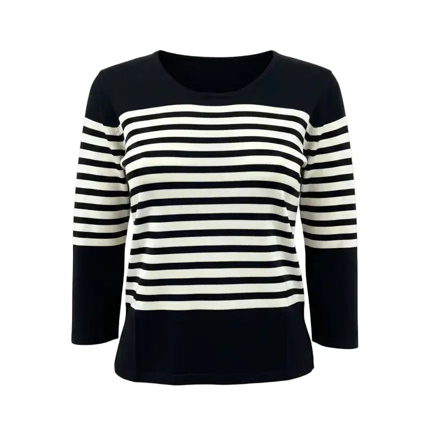 Maglia scollo madonna a righe DORABELLA PIU'