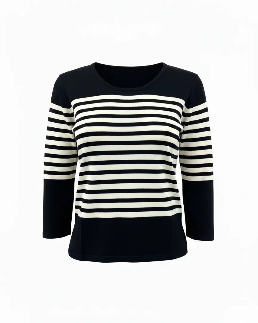 Maglia scollo madonna a righe DORABELLA PIU'