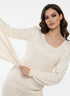 Maglia scollo madonna con applicazioni strass DORABELLA