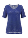 Maglia traforata con scollo a V DORABELLA