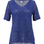 Maglia traforata con scollo a V DORABELLA