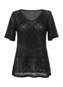 Maglia traforata con scollo a V DORABELLA