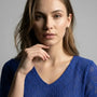 Maglia traforata con scollo a V DORABELLA