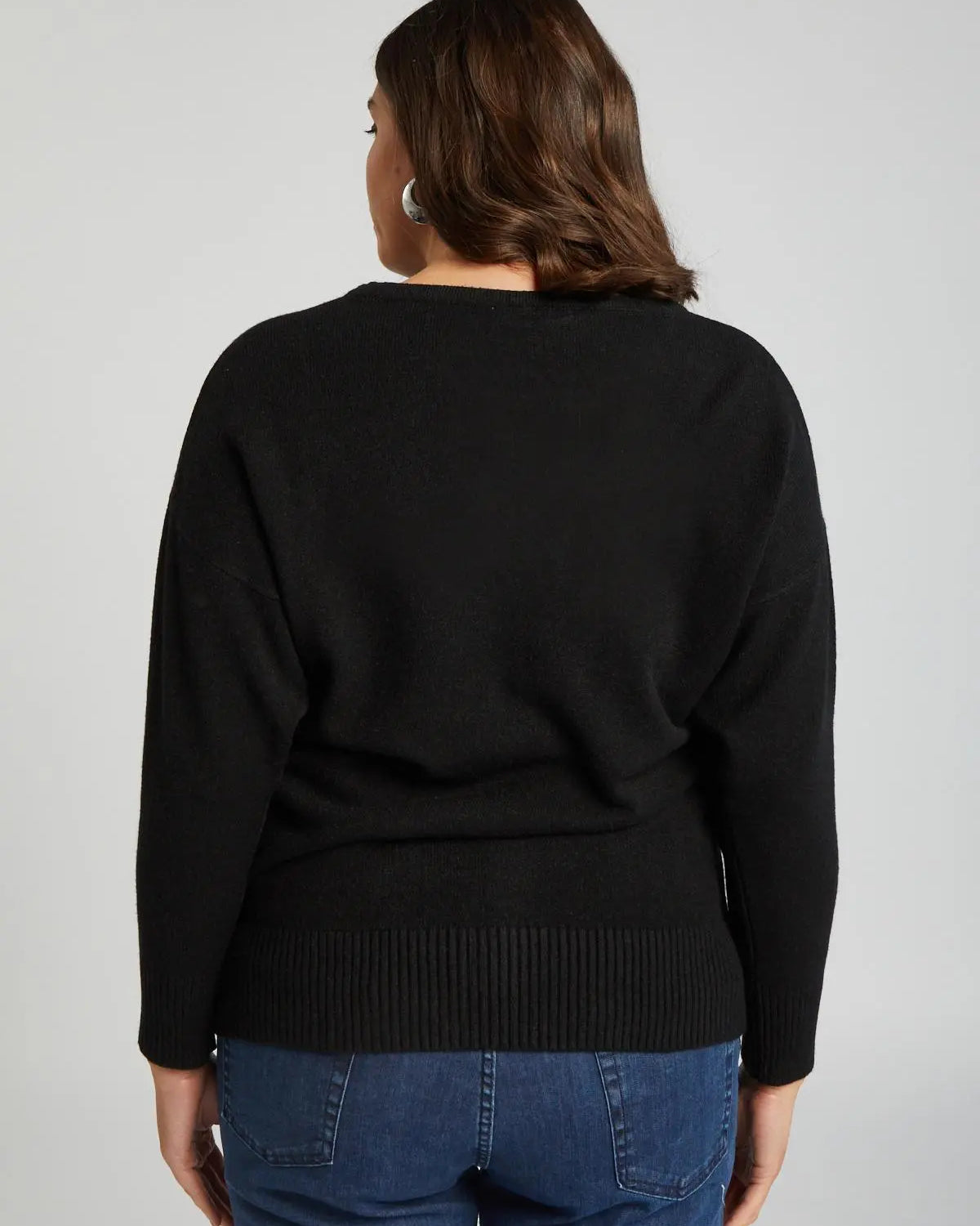 Maglioncino basic NERO DORABELLA CURVY