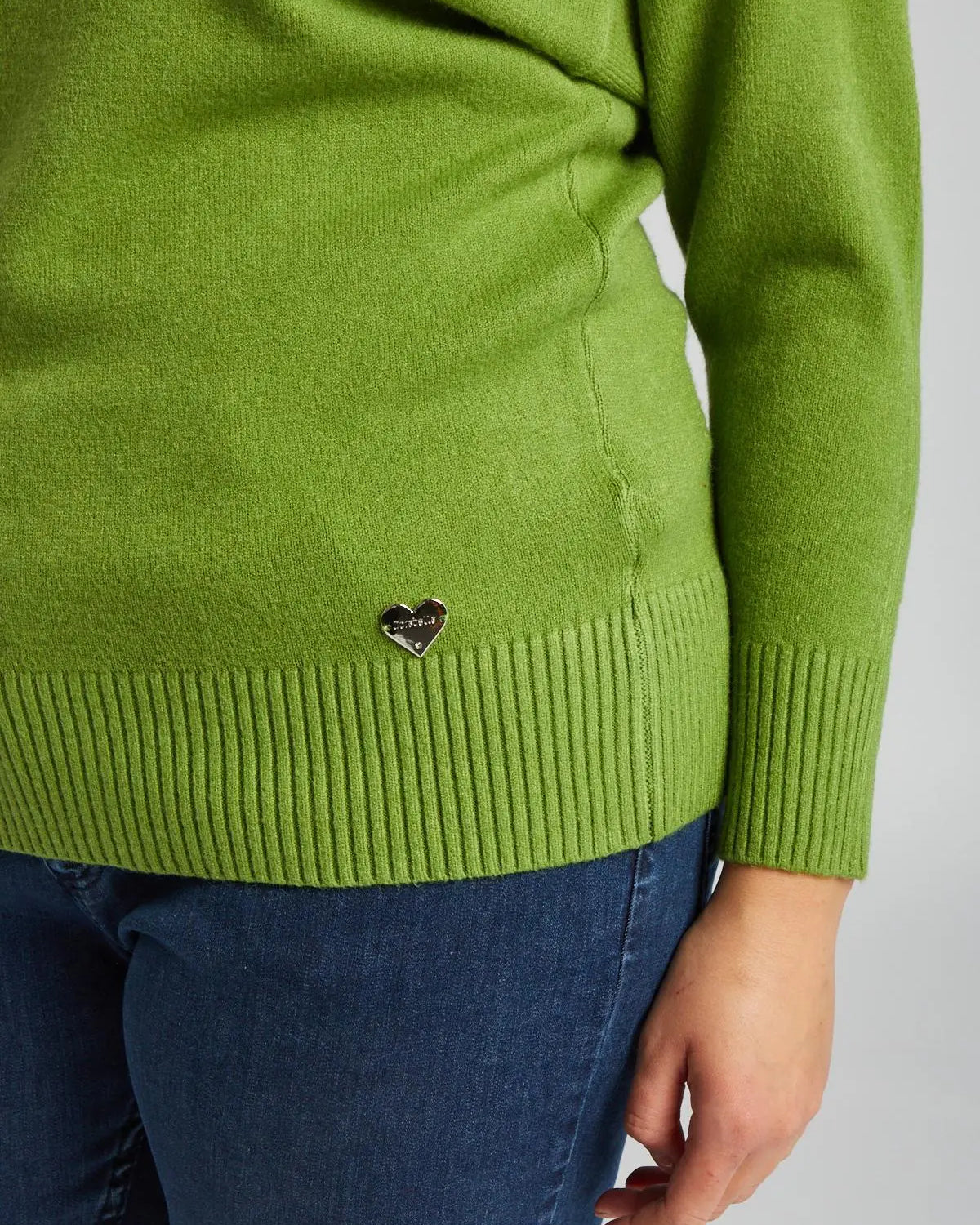 Maglioncino basic PISTACCHIO DORABELLA CURVY