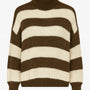 Maglione a Righe con Collo Alto Morbido IRONICA