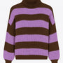 Maglione a Righe con Collo Alto Morbido IRONICA
