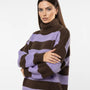 Maglione a Righe con Collo Alto Morbido IRONICA
