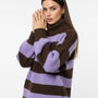Maglione a Righe con Collo Alto Morbido IRONICA