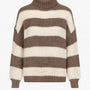 Maglione a Righe con Collo Alto Morbido IRONICA