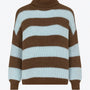 Maglione a Righe con Collo Alto Morbido IRONICA