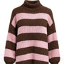 Maglione a Righe con Collo Alto Morbido IRONICA