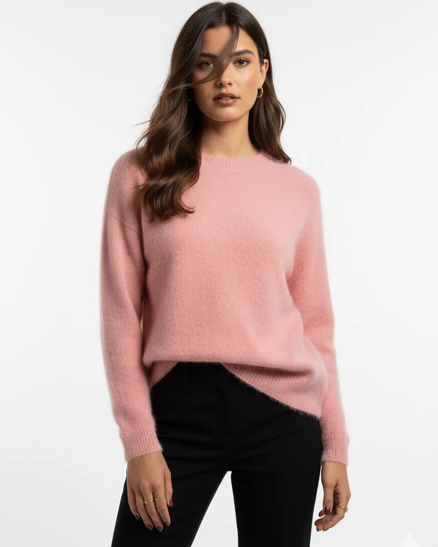 Maglione girocollo in misto lana e cachemire UNICA by Ironica