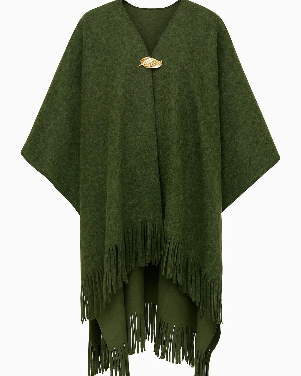 Mantella con dettaglio in oro e frange UNICA by Ironica