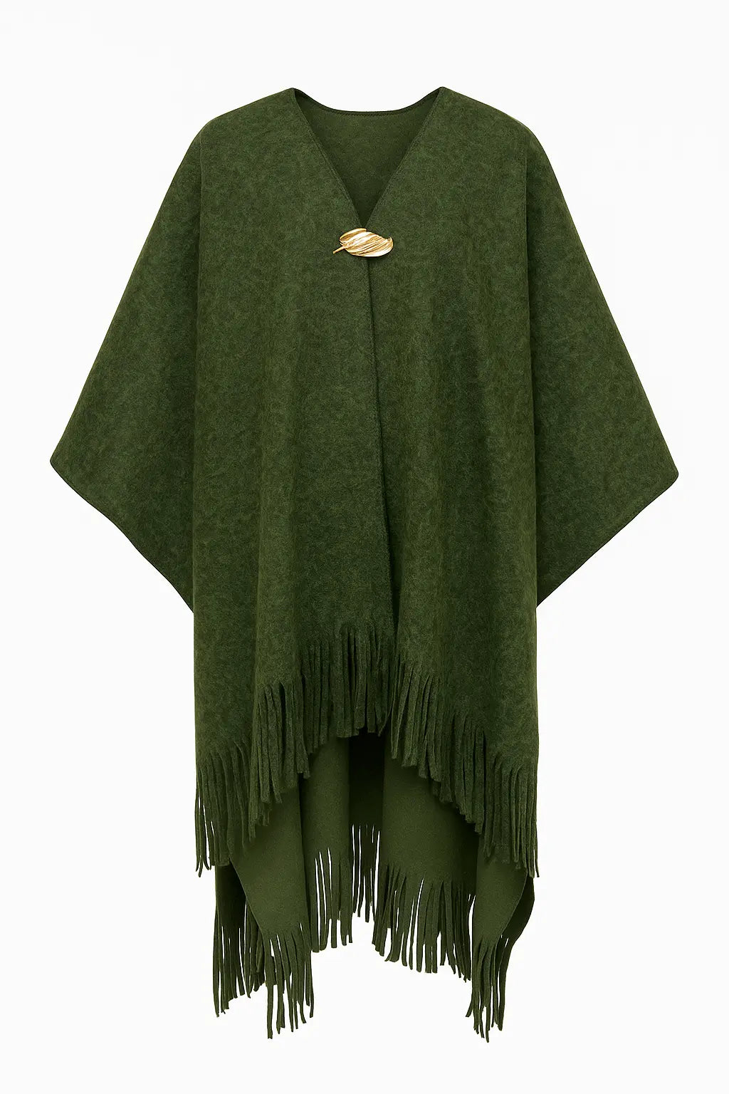 Mantella con dettaglio in oro e frange UNICA by Ironica