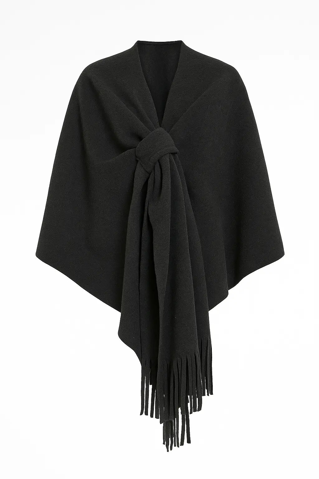 Mantella con nodo e frange UNICA by Ironica