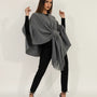 Mantella con nodo e frange UNICA by Ironica