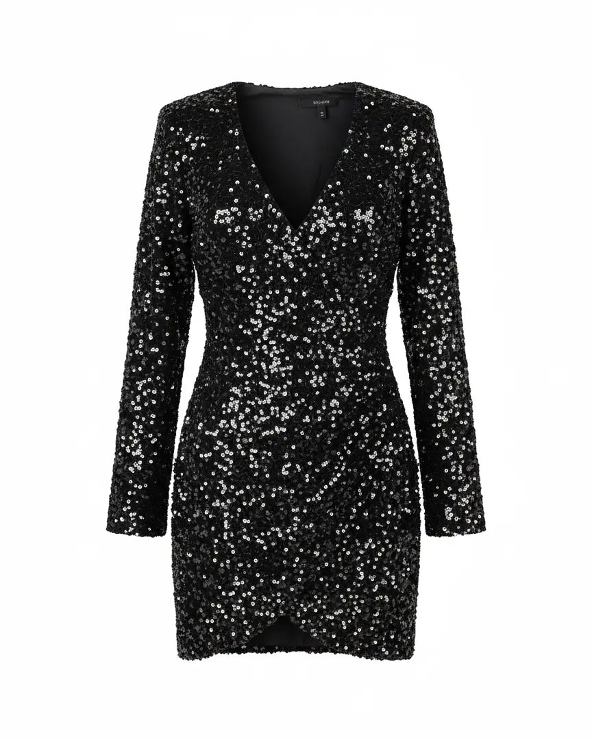 Mini Dress Paillettes "Wrap & Shine" IRONICA