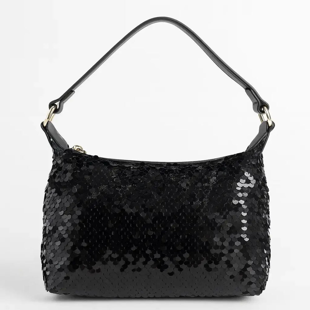 Mini bag con paillettes Dorabella Nero