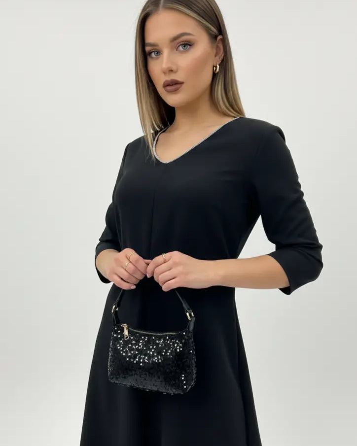 Mini bag con paillettes Dorabella