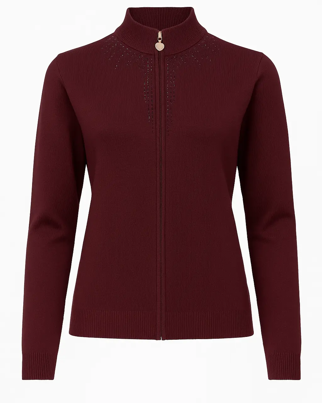 Mock neck zip con applicazione DORABELLA PIU'