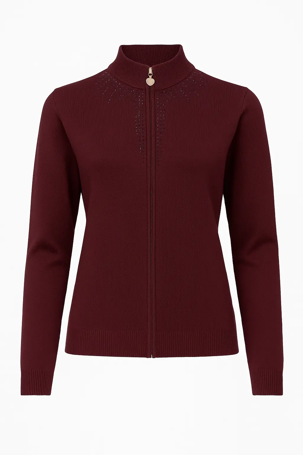 Mock neck zip con applicazione DORABELLA PIU'