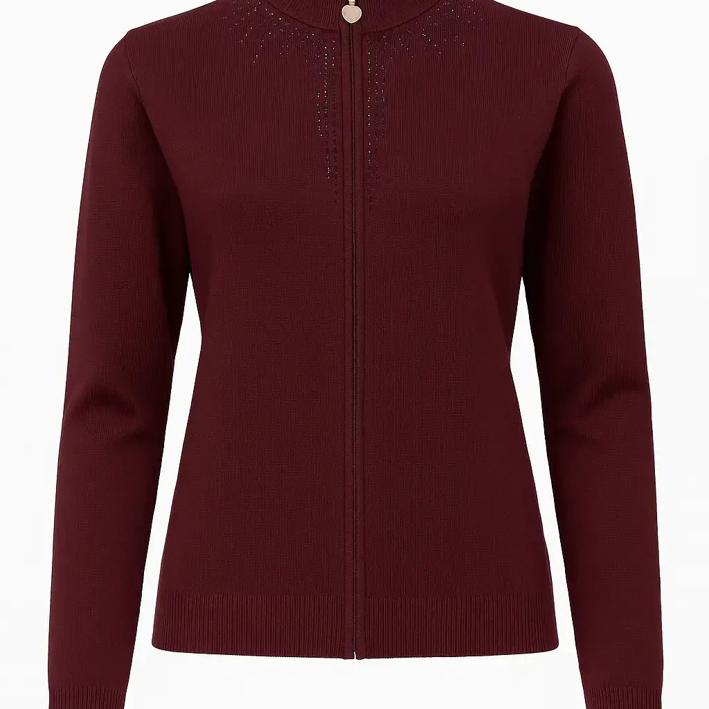 Mock neck zip con applicazione DORABELLA PIU'