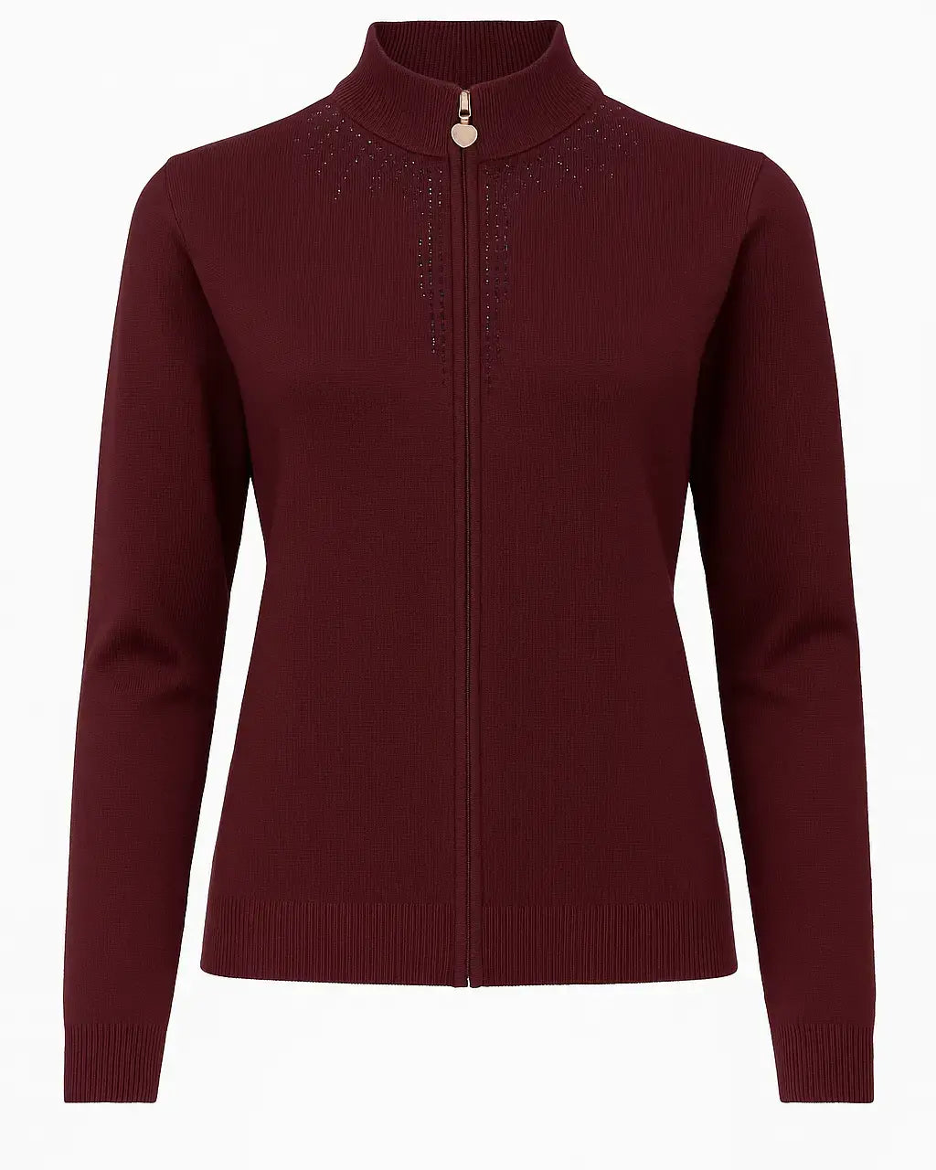 Mock neck zip con applicazione DORABELLA PIU'