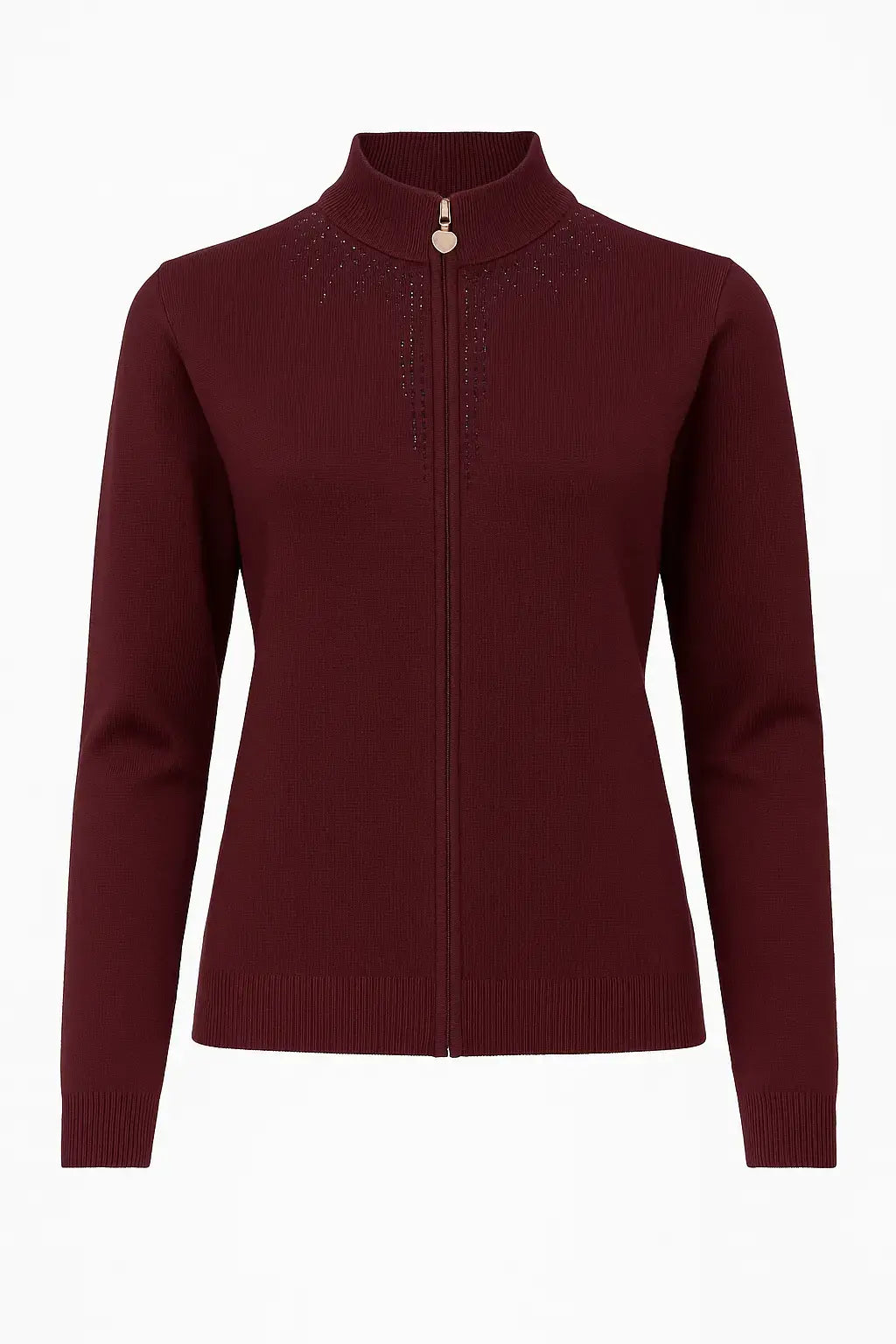 Mock neck zip con applicazione DORABELLA PIU'