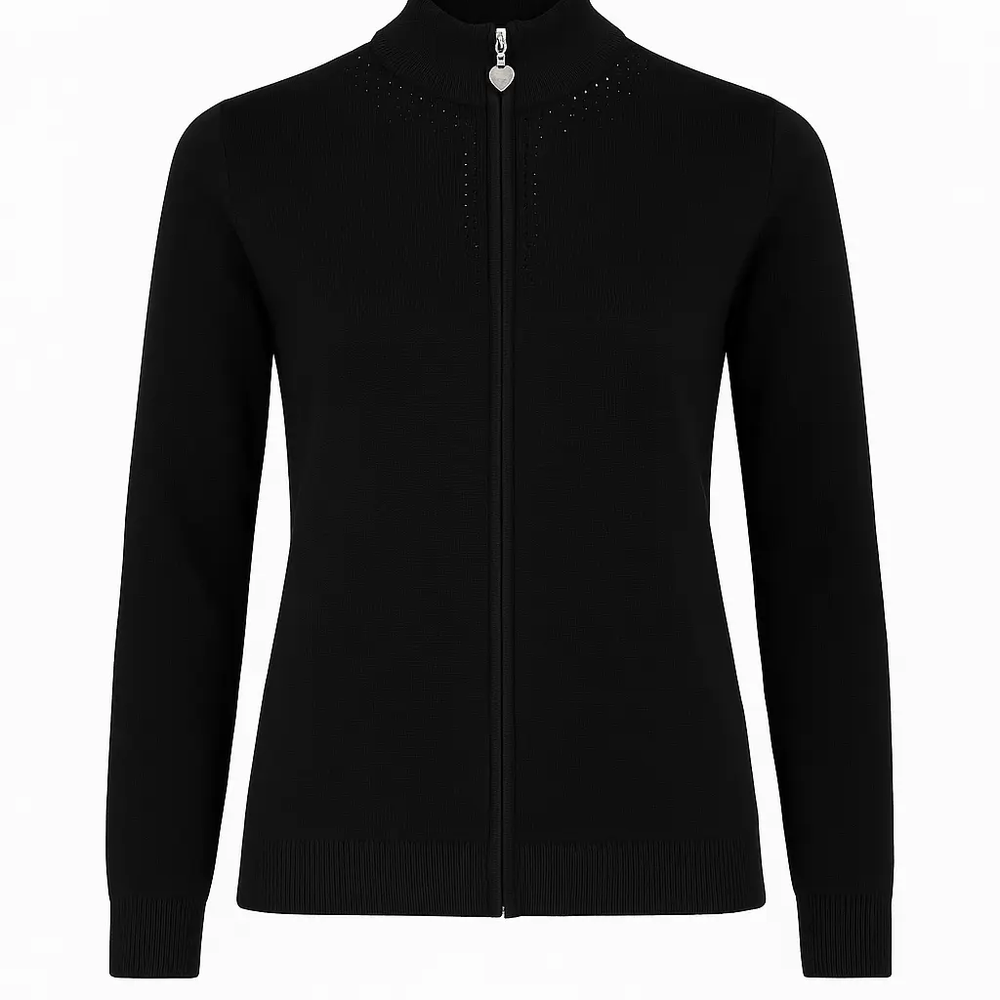 Mock neck zip con applicazione DORABELLA PIU'