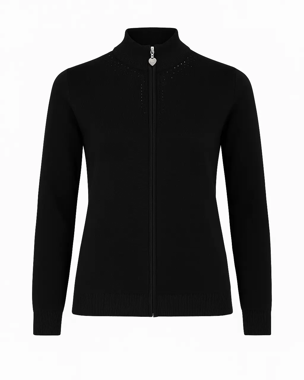 Mock neck zip con applicazione DORABELLA PIU'