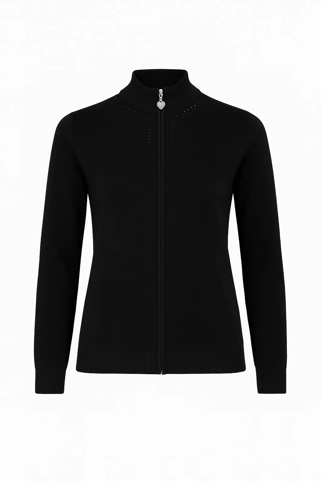 Mock neck zip con applicazione DORABELLA PIU'