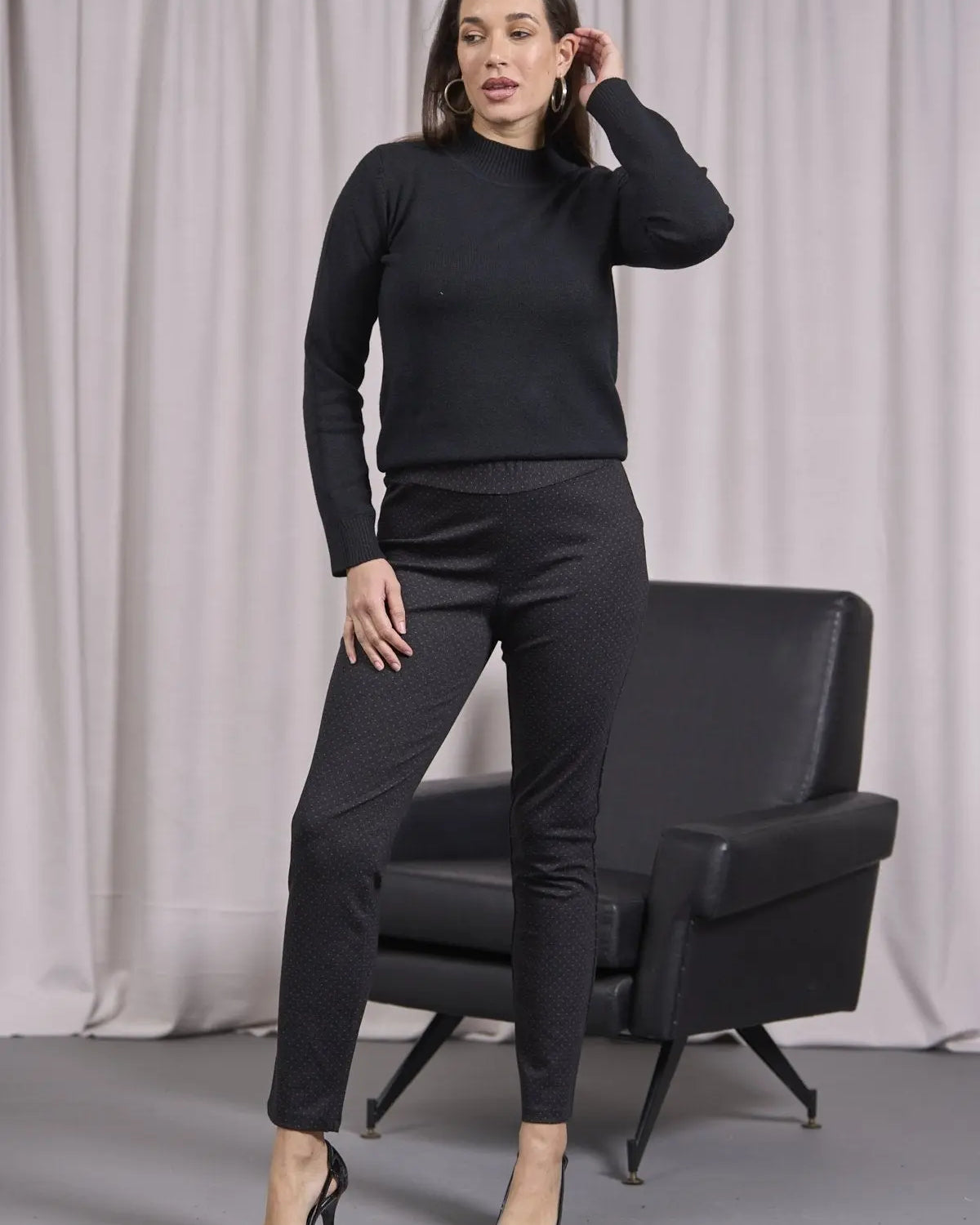 PANTALONE FANTASIA MODELLO EASY NERO DORABELLA