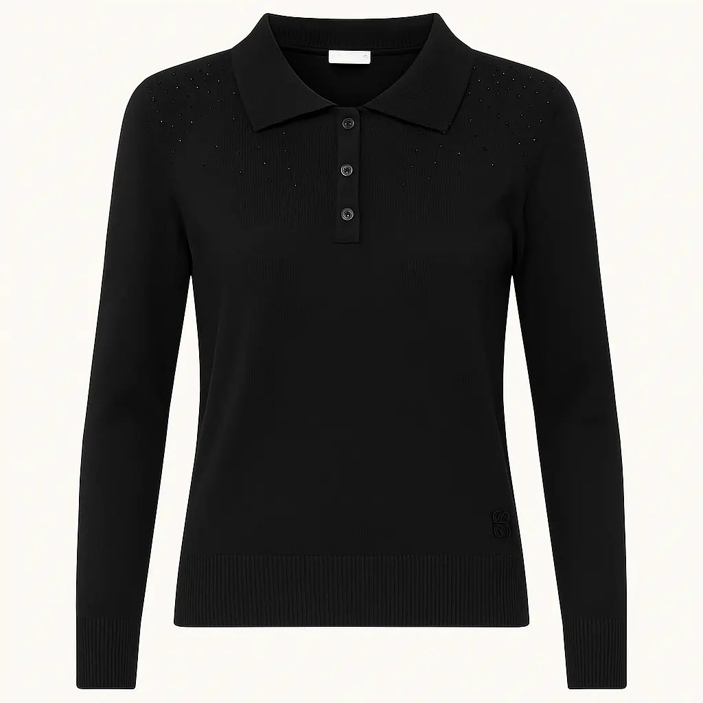 POLO D.M/VISCOSA BLACK DORABELLA