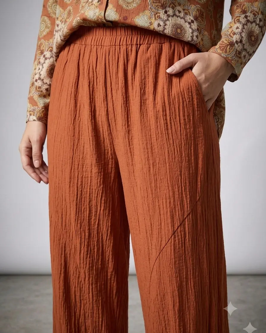 Pantalone Slouchy Crinkle DORABELLA PIU'