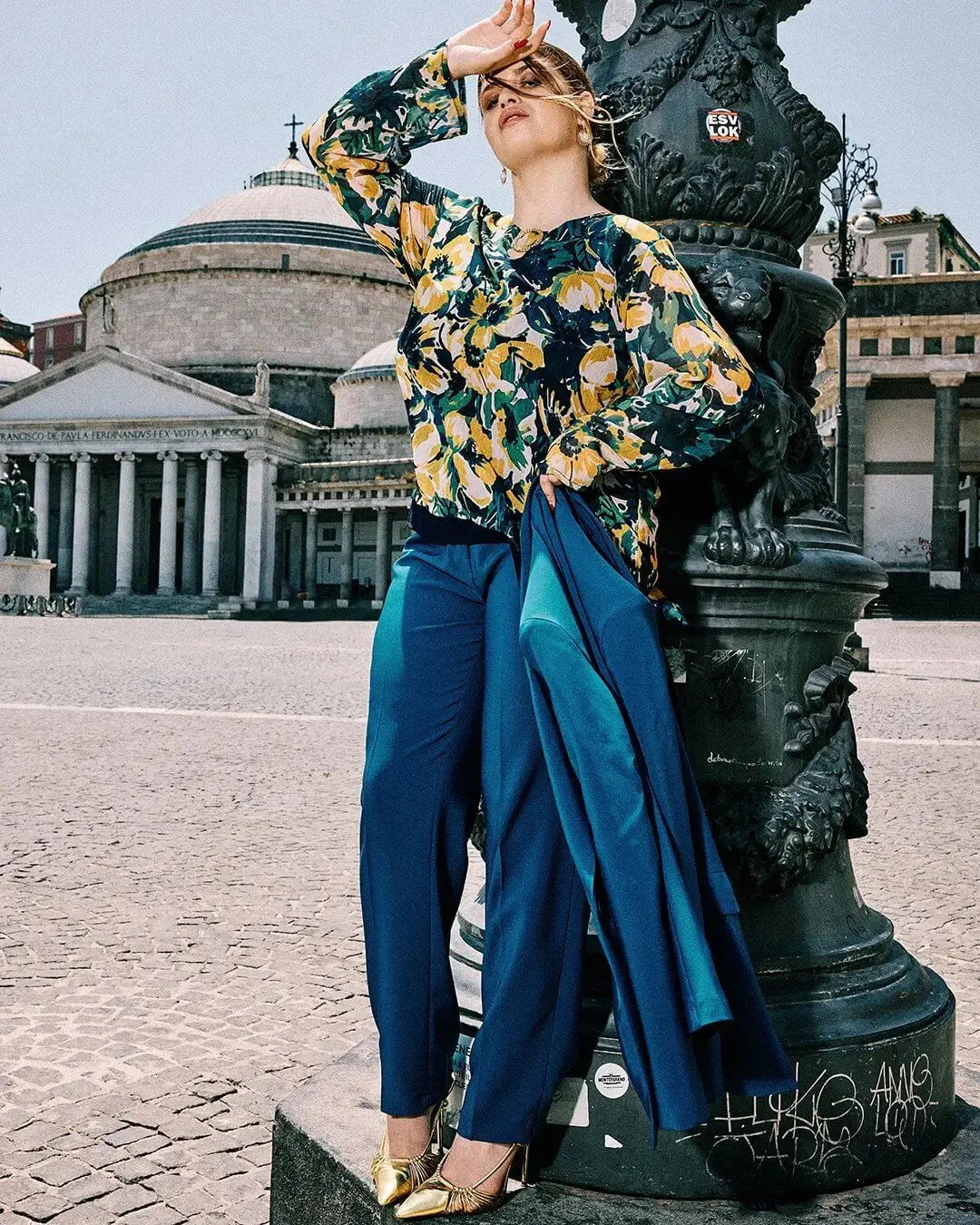 Pantalone a gamba dritta con elastico posteriore OTTANIO DORABELLA PIU' 49